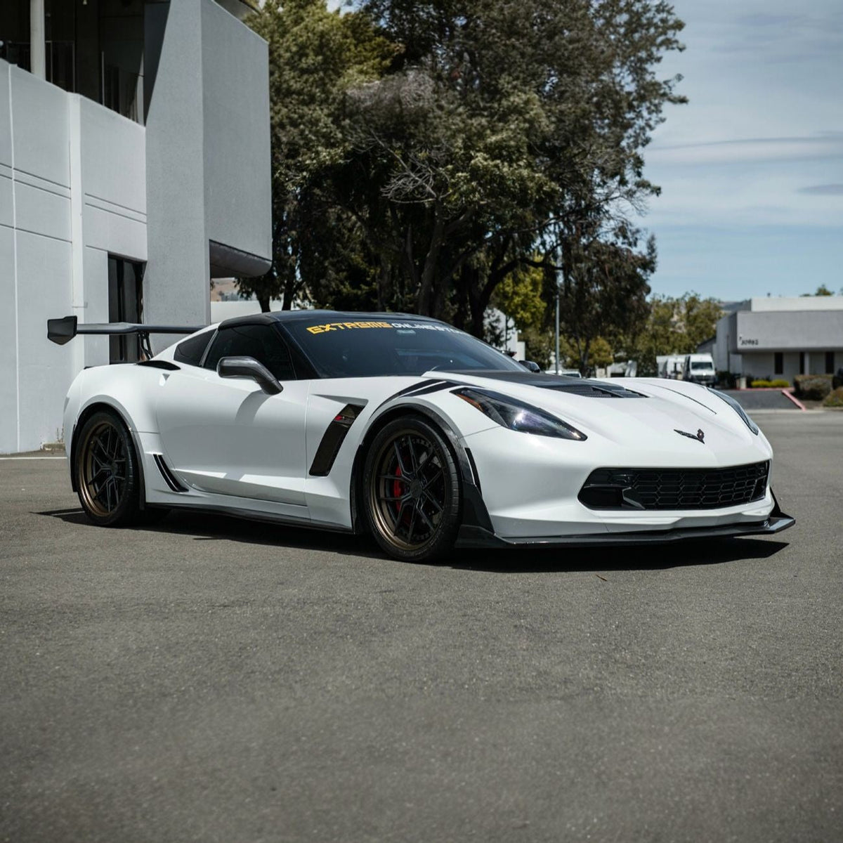 Corvette C7 Dry Carbon Fiber Side Mirror Cover Overlays image 4
