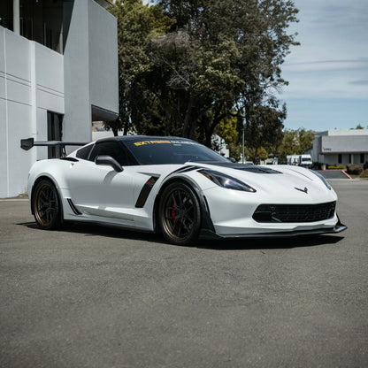 Corvette C7 Dry Carbon Fiber Side Mirror Cover Overlays image 4