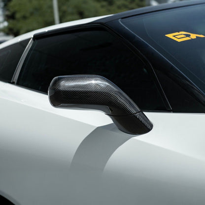 Corvette C7 Dry Carbon Fiber Side Mirror Cover Overlays image 10