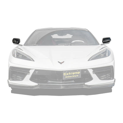 Chevrolet Corvette C8 DRY CARBON FIBER Replacement Mirror Covers image 1