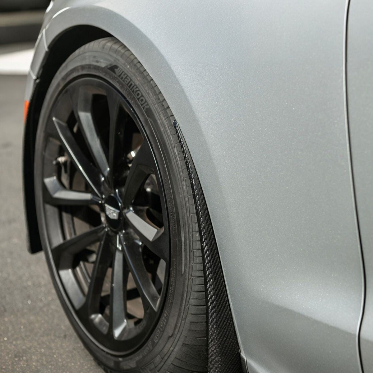 2016-2019 Cadillac ATS-V Dry Carbon Fiber Front Mud Flaps Splash Guards image 4