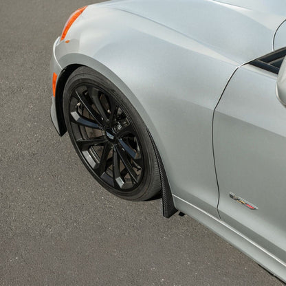 2016-2019 Cadillac ATS-V Dry Carbon Fiber Front Mud Flaps Splash Guards image 10