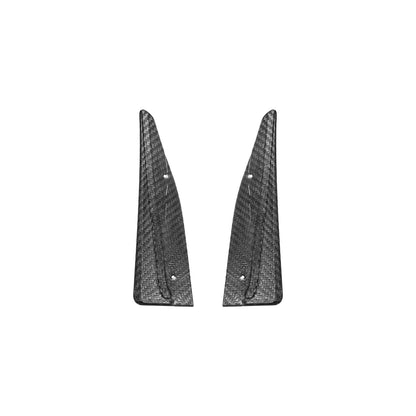2016-2019 Cadillac ATS-V Dry Carbon Fiber Front Mud Flaps Splash Guards image 12