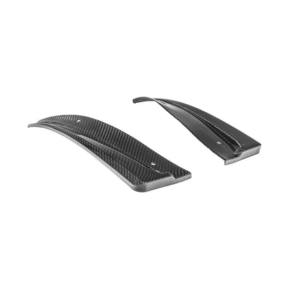 2016-2019 Cadillac ATS-V Dry Carbon Fiber Front Mud Flaps Splash Guards image 16