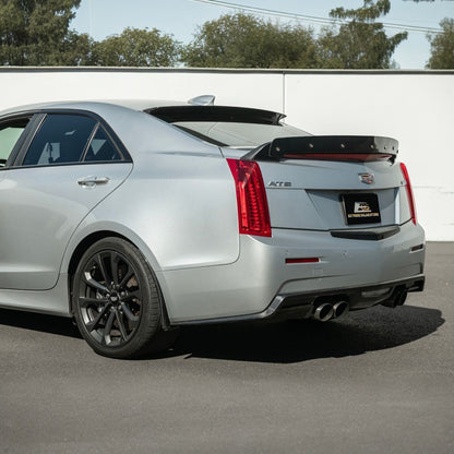 2016-2019 Cadillac ATS-V Dry Carbon Fiber Rear Mud Flaps Splash Guards image 7