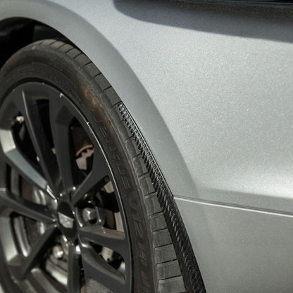 2016-2019 Cadillac ATS-V Dry Carbon Fiber Rear Mud Flaps Splash Guards image 8
