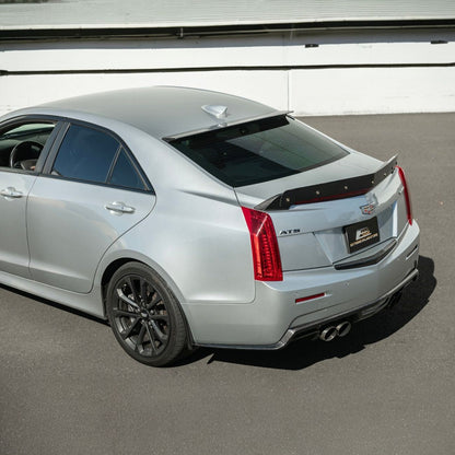 2016-2019 Cadillac ATS-V Dry Carbon Fiber Rear Mud Flaps Splash Guards image 11