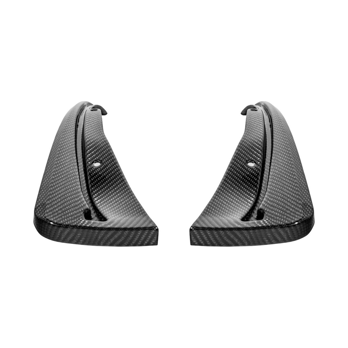 2016-2019 Cadillac ATS-V Dry Carbon Fiber Rear Mud Flaps Splash Guards image 12