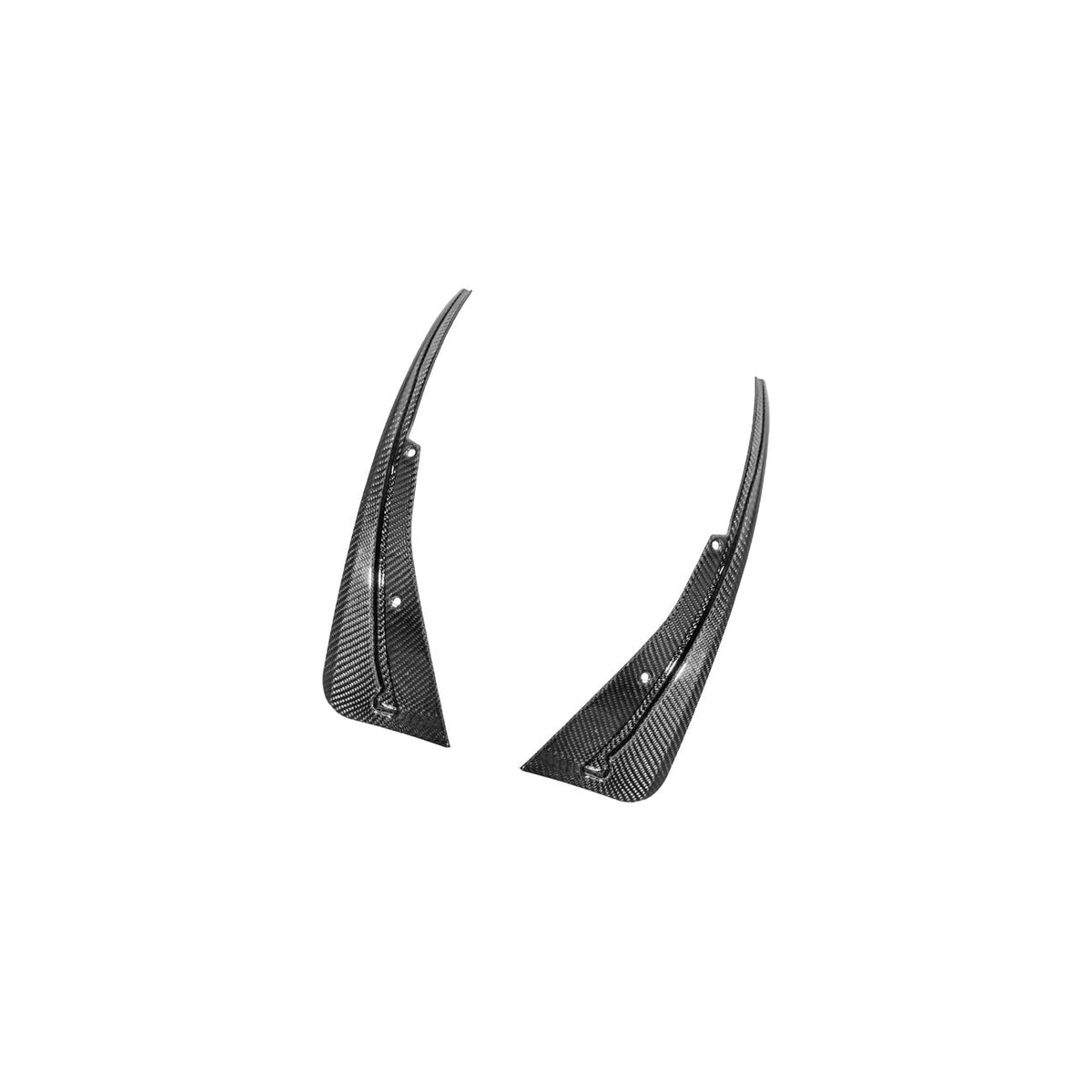 2016-2019 Cadillac ATS-V Dry Carbon Fiber Rear Mud Flaps Splash Guards image 13
