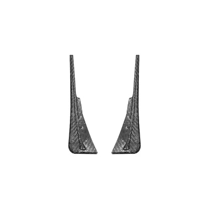 2016-2019 Cadillac ATS-V Dry Carbon Fiber Rear Mud Flaps Splash Guards image 14