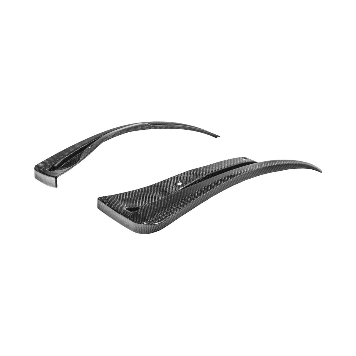 2016-2019 Cadillac ATS-V Dry Carbon Fiber Rear Mud Flaps Splash Guards image 15
