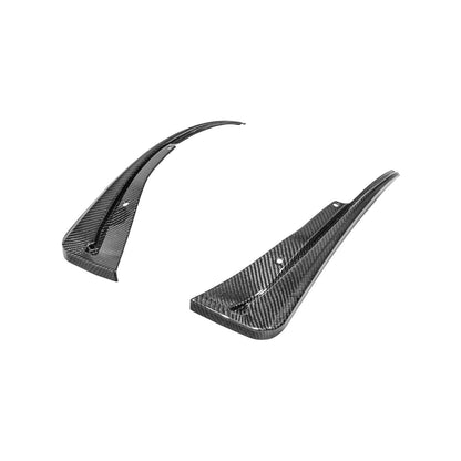 2016-2019 Cadillac ATS-V Dry Carbon Fiber Rear Mud Flaps Splash Guards image 16