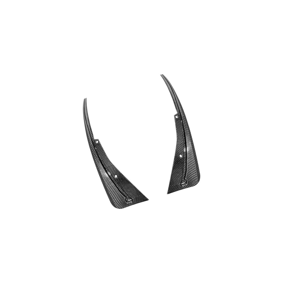 2016-2019 Cadillac ATS-V Dry Carbon Fiber Rear Mud Flaps Splash Guards image 17