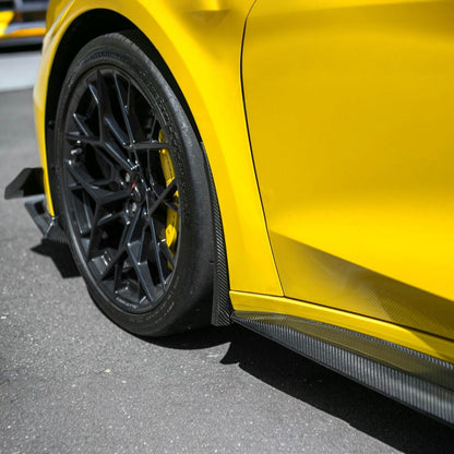 Corvette C8 Ray / Z06 / ZR1 Dry Carbon Fiber Front & Rear Mud Flaps image 5