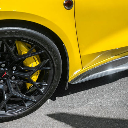 Corvette C8 Ray / Z06 / ZR1 Dry Carbon Fiber Front & Rear Mud Flaps image 7