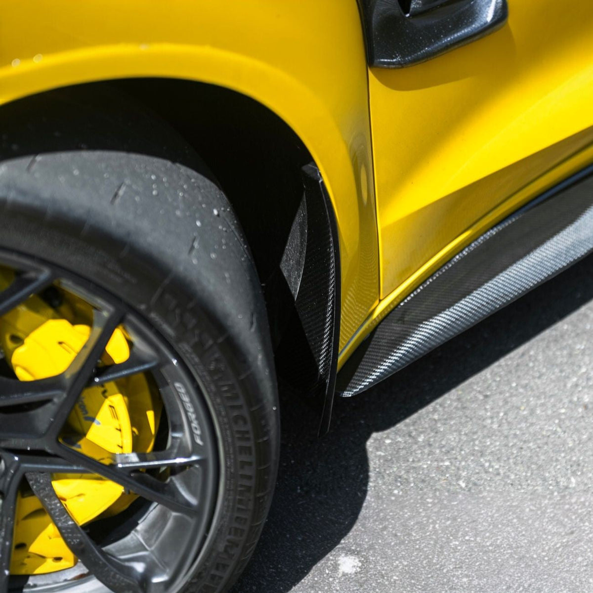 Corvette C8 Ray / Z06 / ZR1 Dry Carbon Fiber Front & Rear Mud Flaps image 9