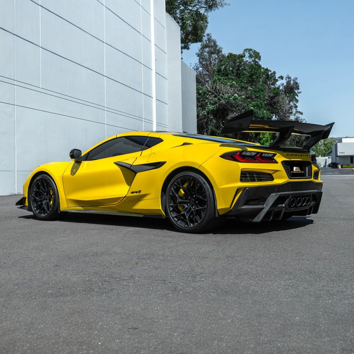 Corvette C8 Ray / Z06 / ZR1 Dry Carbon Fiber Front & Rear Mud Flaps image 15
