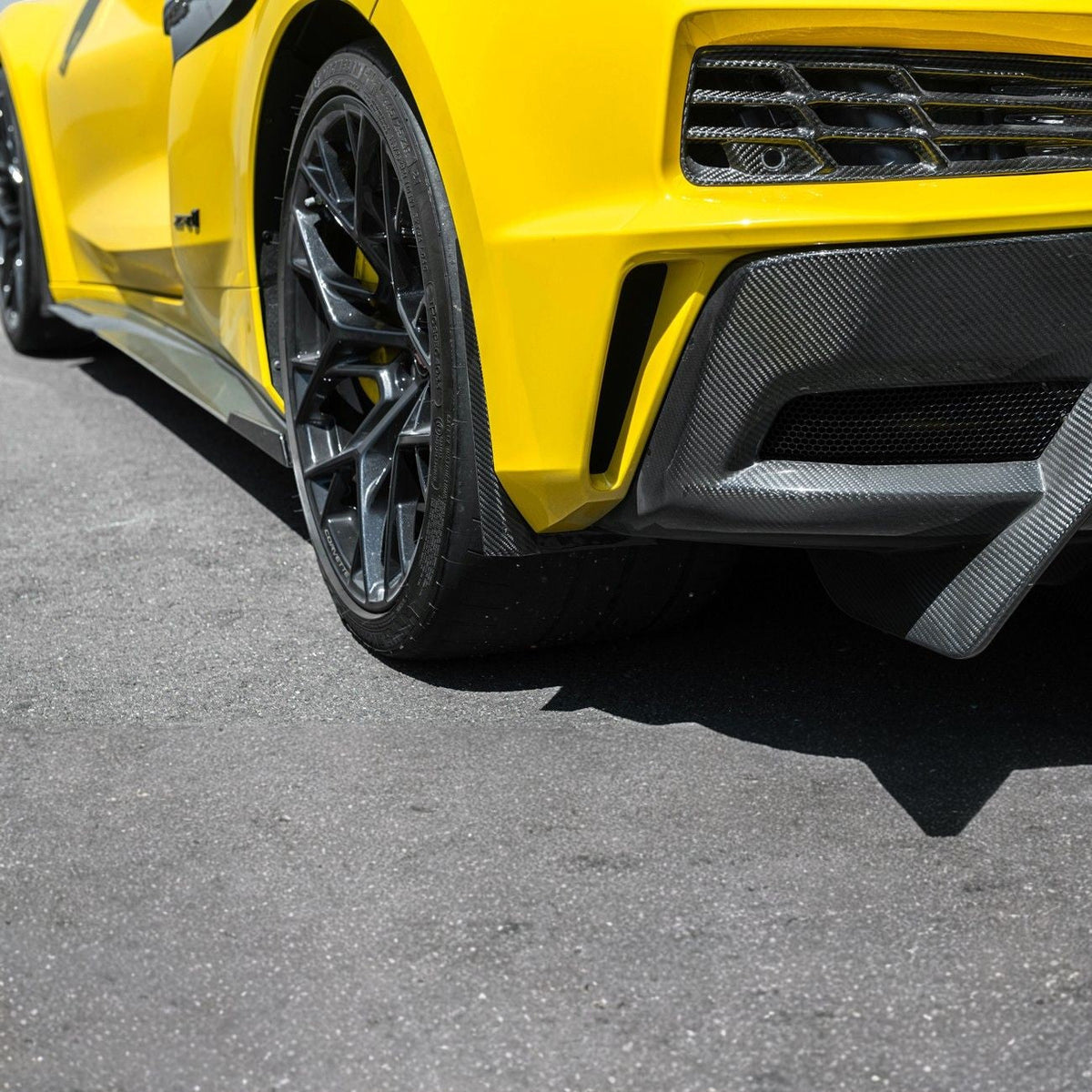 Corvette C8 Ray / Z06 / ZR1 Dry Carbon Fiber Front & Rear Mud Flaps image 17