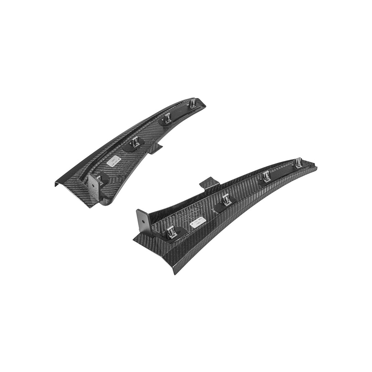 Corvette C8 Ray / Z06 / ZR1 Dry Carbon Fiber Front & Rear Mud Flaps image 4