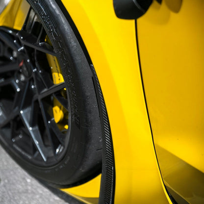 Corvette C8 Ray / Z06 / ZR1 Dry Carbon Fiber Front & Rear Mud Flaps image 23