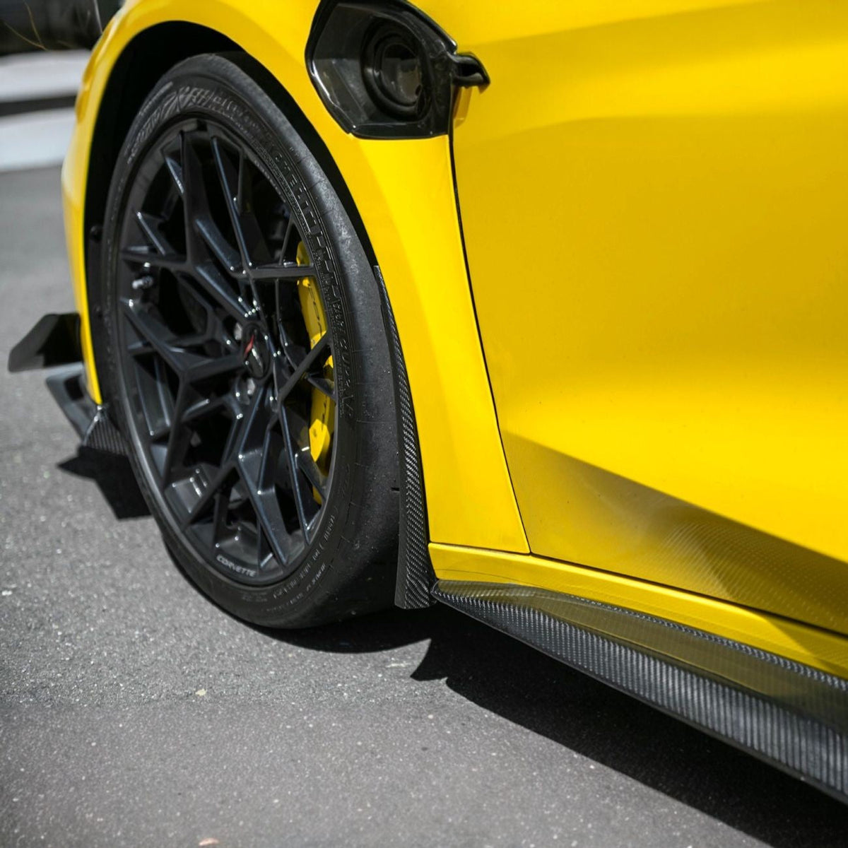 Corvette C8 Ray / Z06 / ZR1 Dry Carbon Fiber Front & Rear Mud Flaps image 25