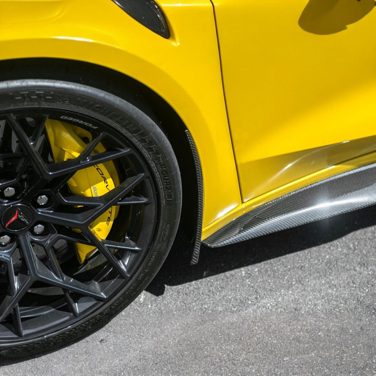 Corvette C8 Ray / Z06 / ZR1 Dry Carbon Fiber Front & Rear Mud Flaps image 57