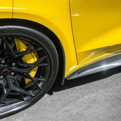 Corvette C8 Ray / Z06 / ZR1 Dry Carbon Fiber Front & Rear Mud Flaps image 29
