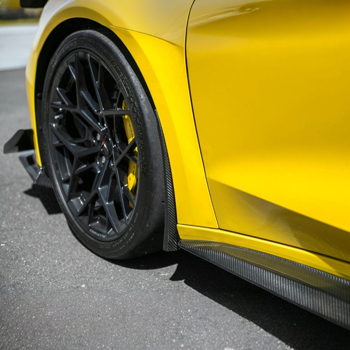 Corvette C8 Ray / Z06 / ZR1 Dry Carbon Fiber Front & Rear Mud Flaps image 59