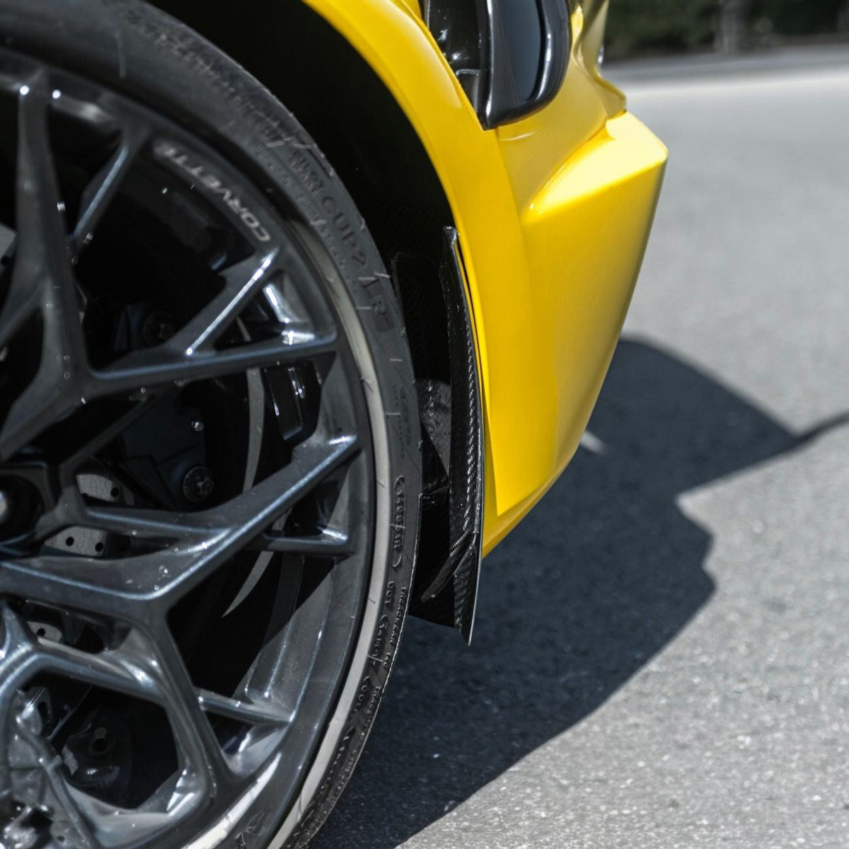 Corvette C8 Ray / Z06 / ZR1 Dry Carbon Fiber Front & Rear Mud Flaps image 33