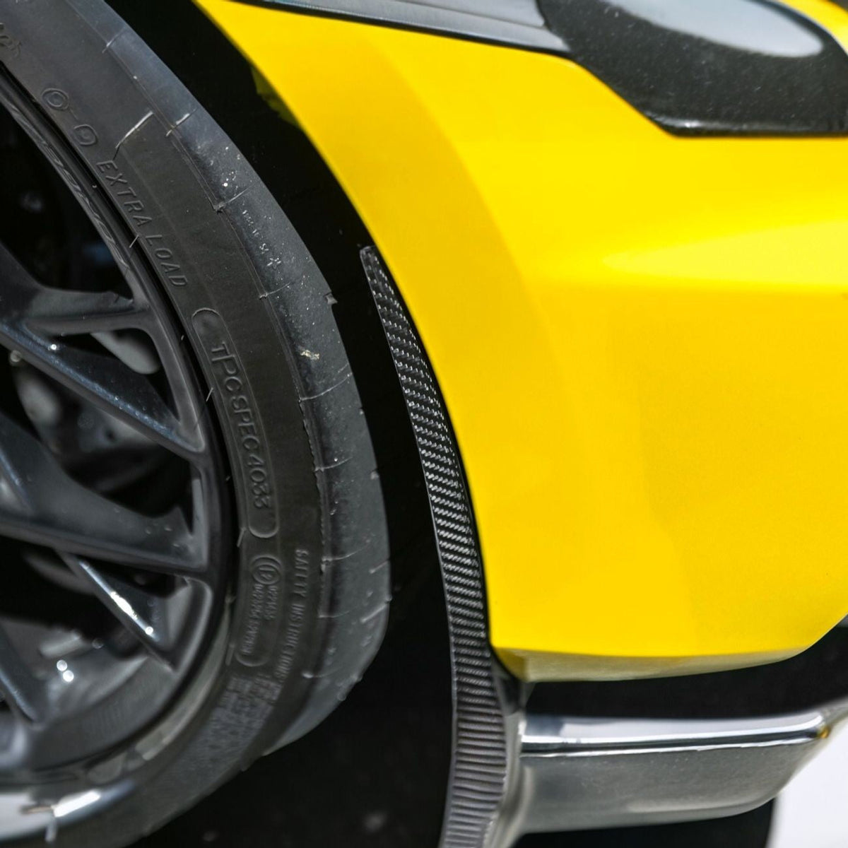 Corvette C8 Ray / Z06 / ZR1 Dry Carbon Fiber Front & Rear Mud Flaps image 69