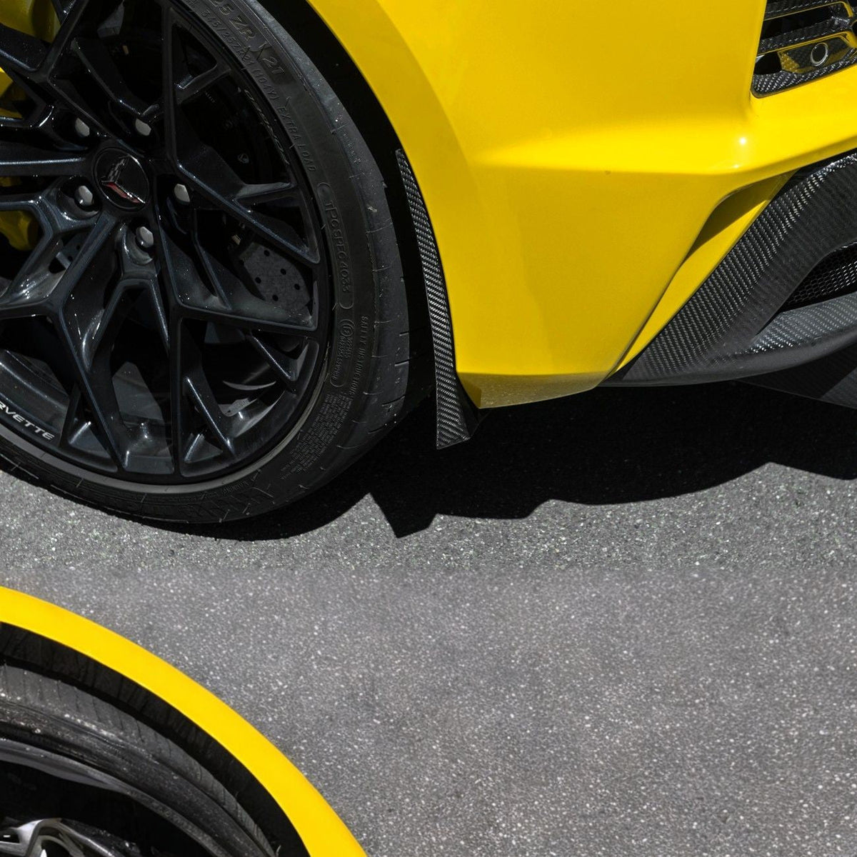 Corvette C8 Ray / Z06 / ZR1 Dry Carbon Fiber Front & Rear Mud Flaps image 45