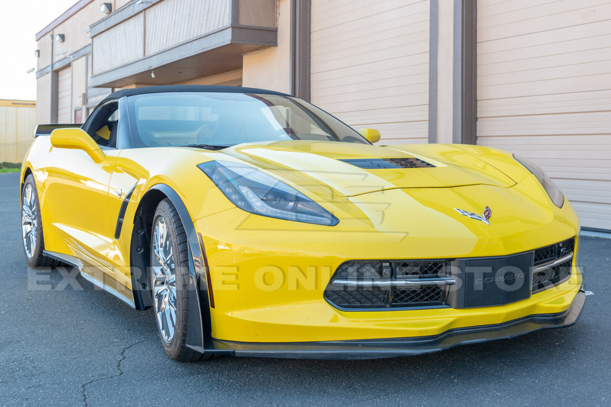 Corvette C7 GM Enhanced Texture Front Splash Guards image 11