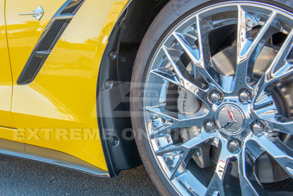 Corvette C7 GM Enhanced Texture Front Splash Guards image 12