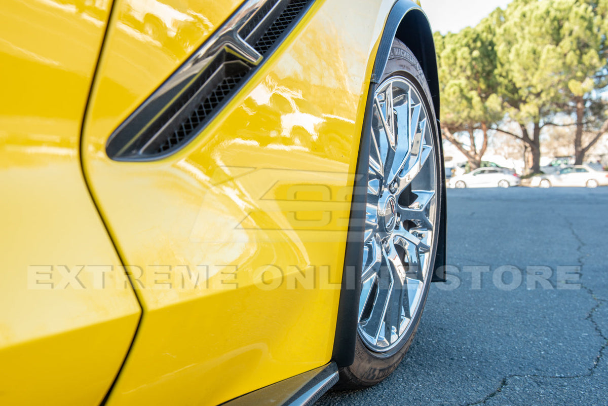 Corvette C7 GM Enhanced Texture Front Splash Guards image 14