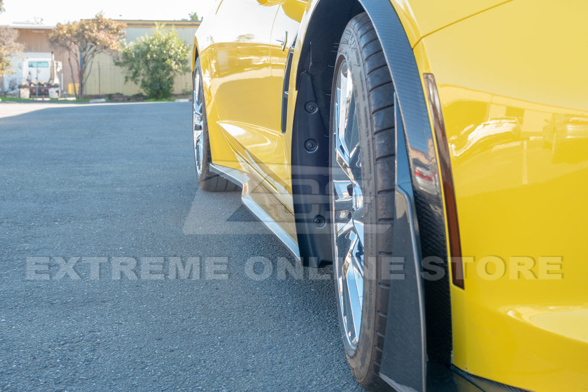 Corvette C7 GM Enhanced Texture Front Splash Guards image 15