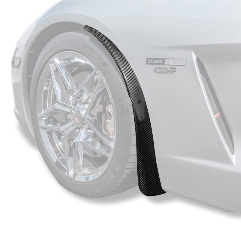 Chevrolet Corvette C6 Base Front Guards Mud Flaps image 1