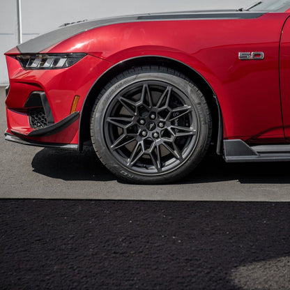 2024-Up Ford Mustang Carbon Fiber Performance XL Extended Front & Rear Mud Flap Splash Guards image 8