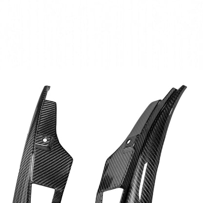 2024-Up Ford Mustang Carbon Fiber Performance XL Extended Front & Rear Mud Flap Splash Guards image 16