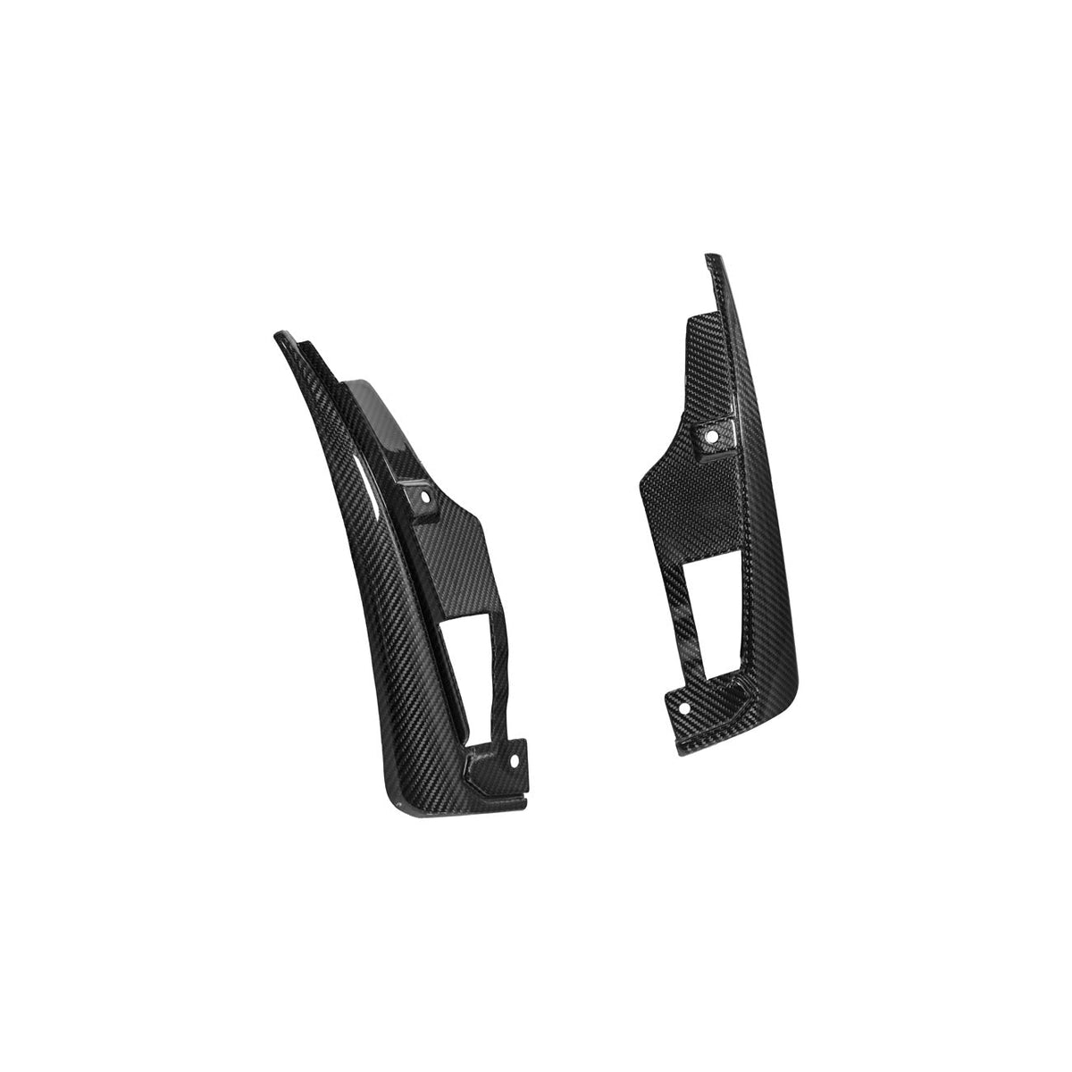 2024-Up Ford Mustang Carbon Fiber Performance XL Extended Front & Rear Mud Flap Splash Guards image 11