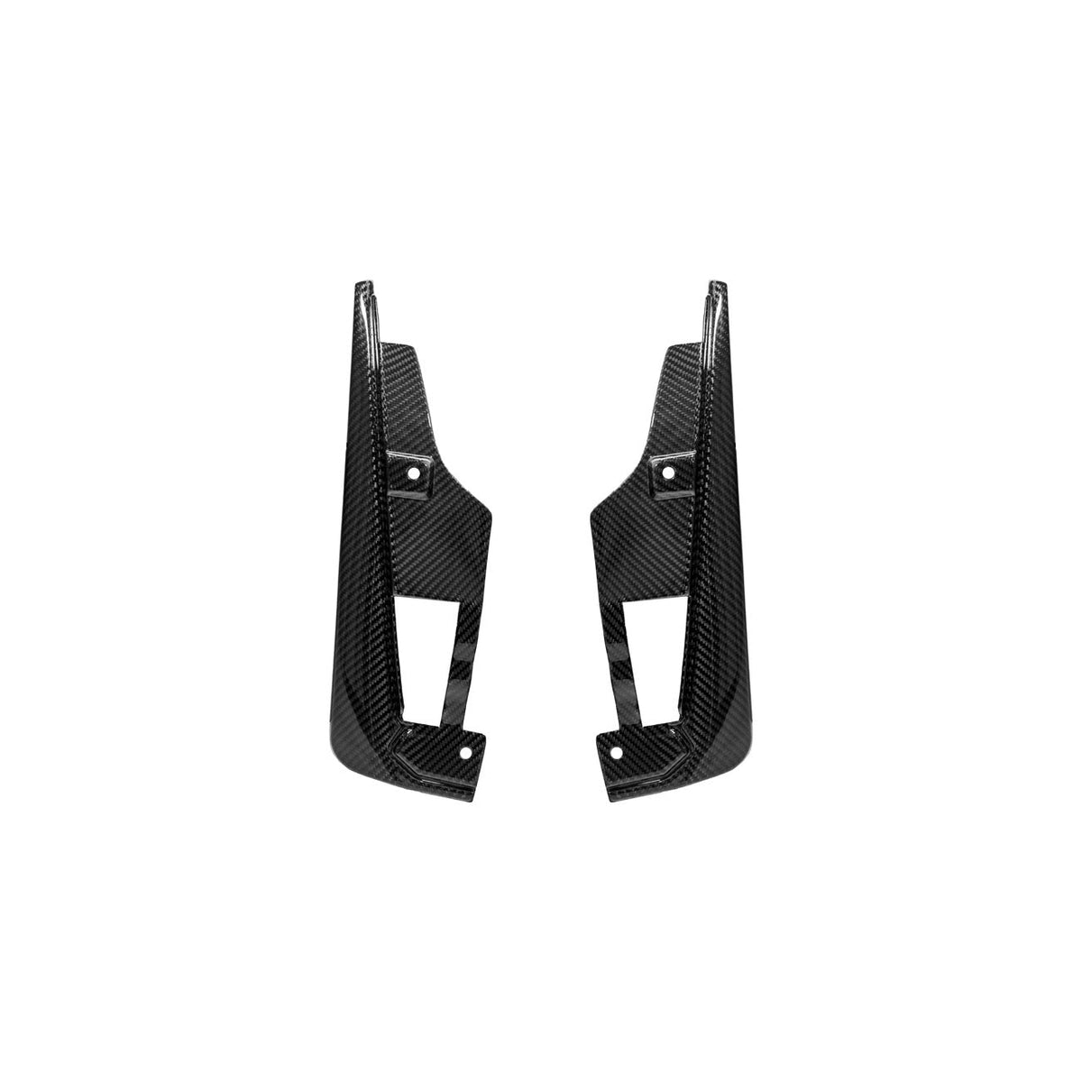 2024-Up Ford Mustang Carbon Fiber Performance XL Extended Front & Rear Mud Flap Splash Guards image 13