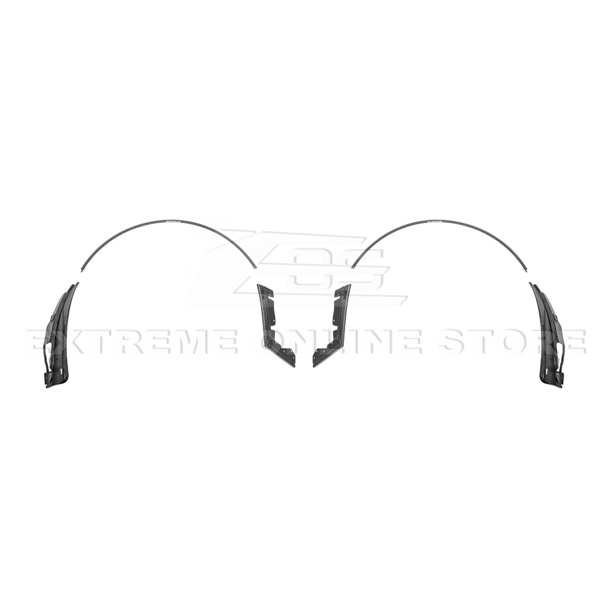 2024+ Ford Mustang DRY CARBON FIBER Fender Flares Mud Flap image 32
