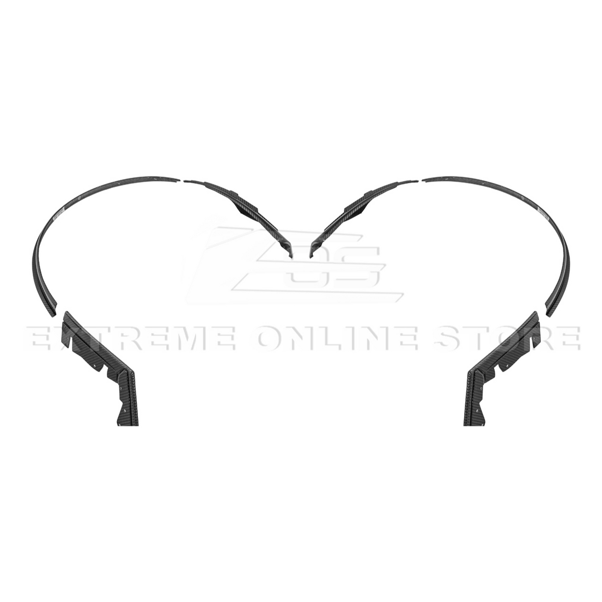 2024+ Ford Mustang DRY CARBON FIBER Fender Flares Mud Flap image 38