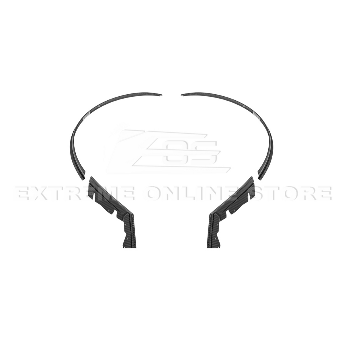 2024-Up Ford Mustang S650 DRY CARBON FIBER Rear Quarter Fender Flare Extension image 29