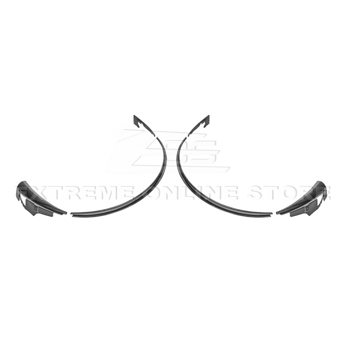 2024+ Ford Mustang DRY CARBON FIBER Fender Flares Mud Flap image 81