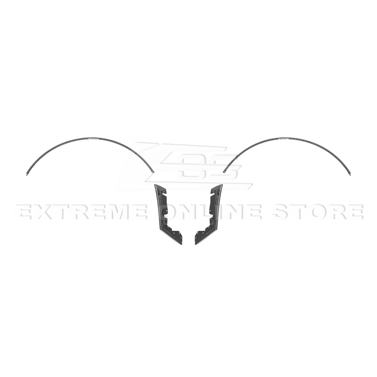 2024-Up Ford Mustang S650 DRY CARBON FIBER Rear Quarter Fender Flare Extension image 27