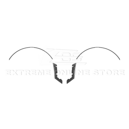 2024-Up Ford Mustang S650 DRY CARBON FIBER Rear Quarter Fender Flare Extension image 27