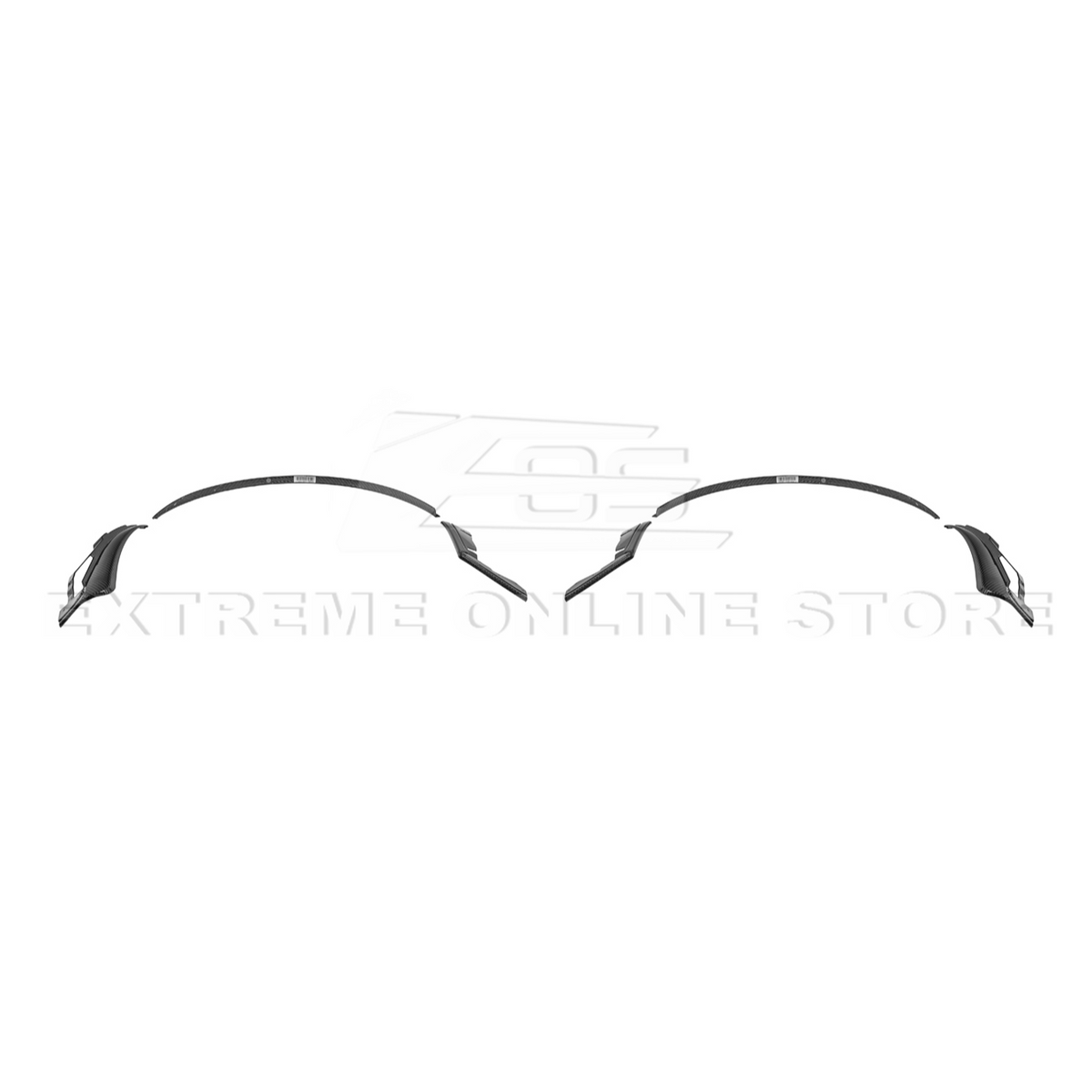 2024+ Ford Mustang DRY CARBON FIBER Fender Flares Mud Flap image 33