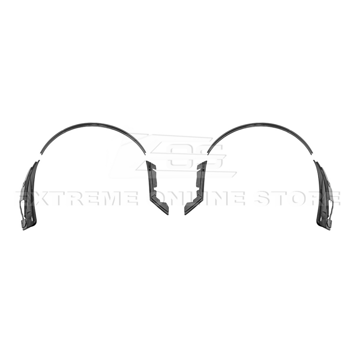 2024+ Ford Mustang DRY CARBON FIBER Fender Flares Mud Flap image 79