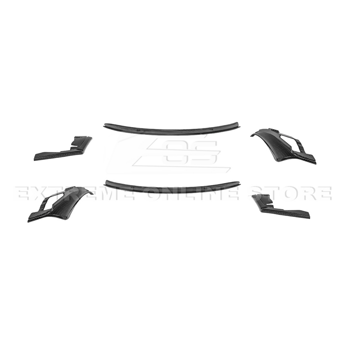 2024+ Ford Mustang DRY CARBON FIBER Fender Flares Mud Flap image 80