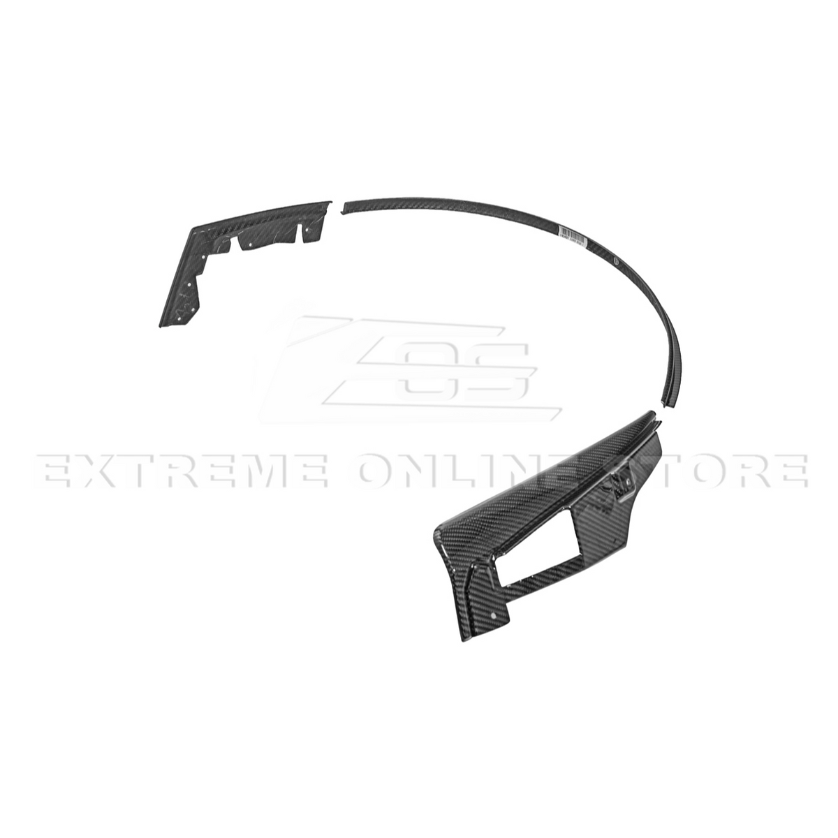 2024+ Ford Mustang DRY CARBON FIBER Fender Flares Mud Flap image 39